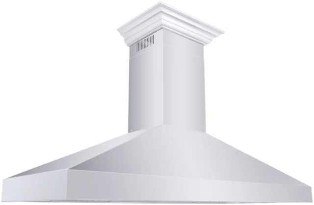 ZLINE 60" Stainless Steel Professional Convertible Vent Wall Mount Range Hood with Crown Molding-0