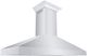 ZLINE 60" Stainless Steel Professional Convertible Vent Wall Mount Range Hood with Crown Molding-3