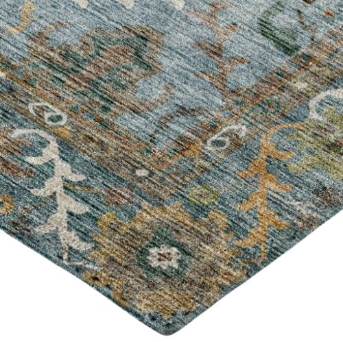 Dalyn™ Rug Company Silk Road SR8 Aqua 5'x8' Area Rug-3