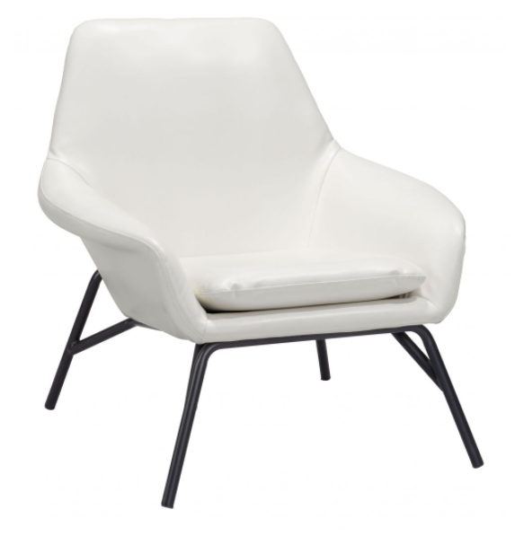 Zuo® Modern Javier White Accent Chair-1