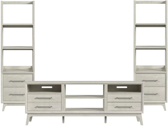 Elements International Westland 3-Piece Almond Entertainment Unit with 82" TV Console-0