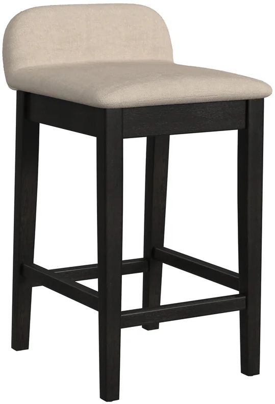 HH2 Home Renmark Black/Beige Counter Height Stool-0