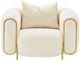 Michael Amini® Sassani Crepe/Gold Chair-2