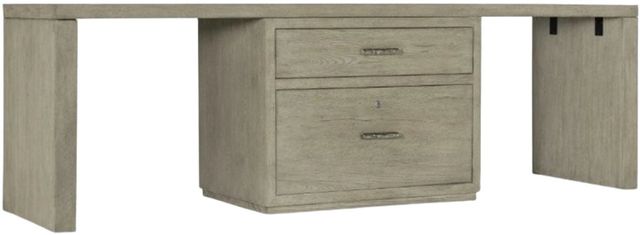 Hooker® Furniture Linville Falls Mink 96" Desk with Center Lateral File-0