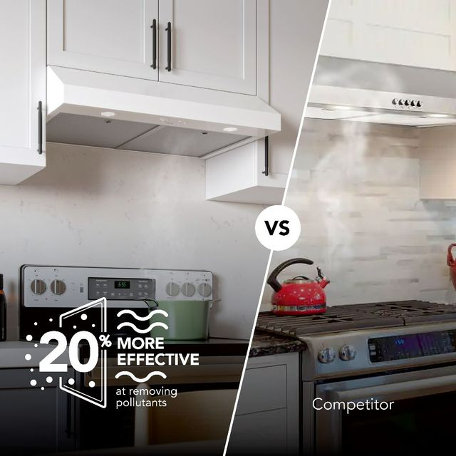 Broan® Glacier 1 Series 24" White Under Cabinet Range Hood-2