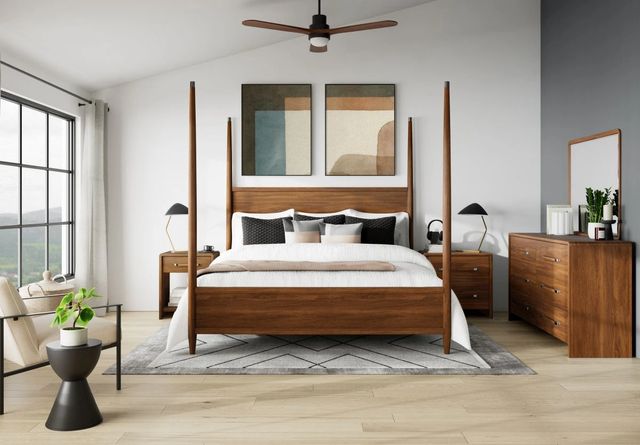 Riverside Furniture Elsie Classic Walnut Queen Poster Bed-1
