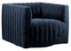 Four Hands Augustine Sapphire Navy Swivel Accent Chair-0