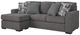 Signature Design by Ashley® Gardiner Pewter Chaise Sofa-3
