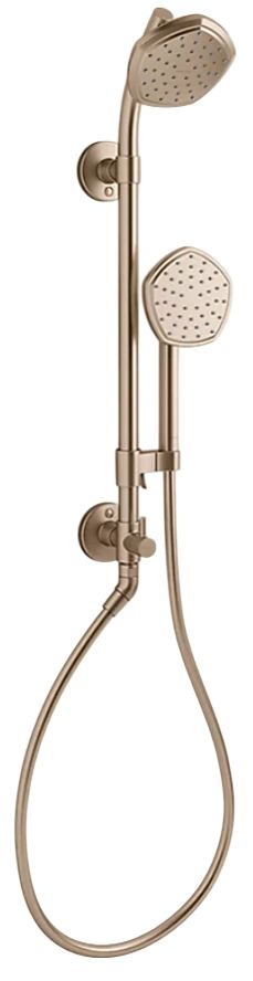 KOHLER® Occasion™ HydroRail®-S Vibrant Brushed Bronze 1.75 GPM Shower Column Kit-0