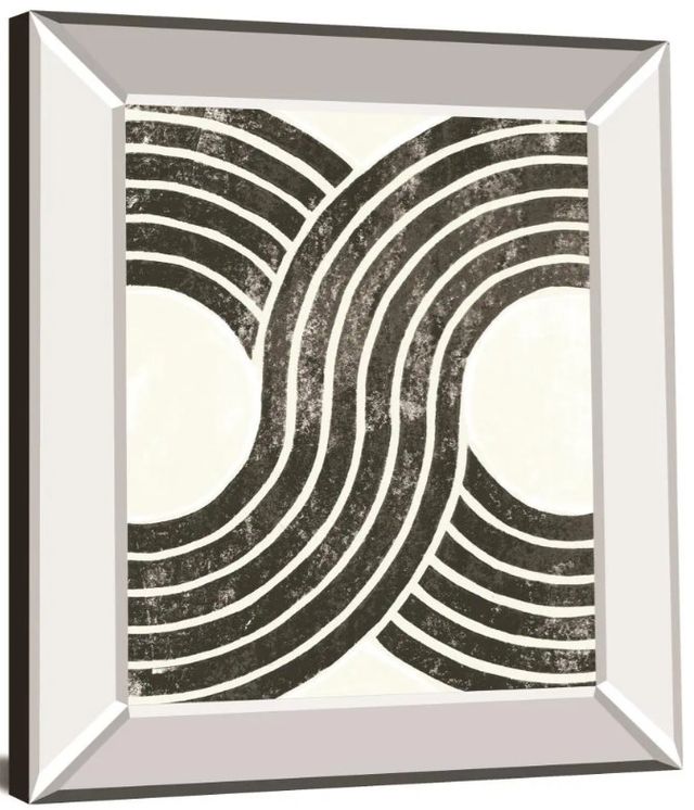 Classy Art Over the Rainbow BW II by Moira Hershey Mirror Framed Wall Art-1