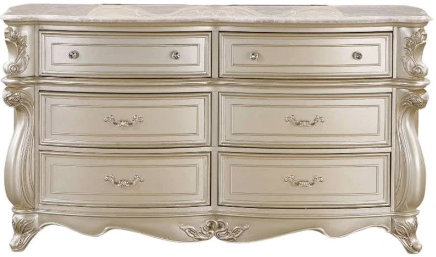 New Classic Home Furnishings Monique Champagne Dresser - Thumbnail 2