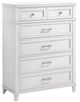 Bernards Nova II White 5-Drawer Chest-0