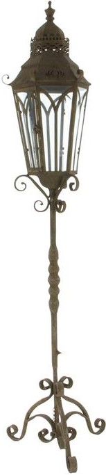 Deco Marche Brown Floor Candle Lantern-1