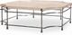 Century® Customizable Mesa Cortez Beige Cocktail Table with Black Base-0