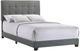 Intercon Addyson Gunmetal Youth Full Upholstered Panel Bed-0