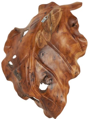 Deco Marche Brown Leaf Decor Tray-2