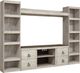 Signature Design by Ashley® Willowton 4-Piece Whitewash 94" Entertainment Center-0