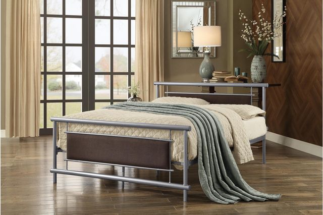 Homelegance® Gavino Youth Grey Metal Platform Bed-1