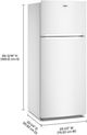 Whirlpool® 28" 18 Cu. Ft. White Top Freezer Refrigerator with Total Coverage Cooling-4