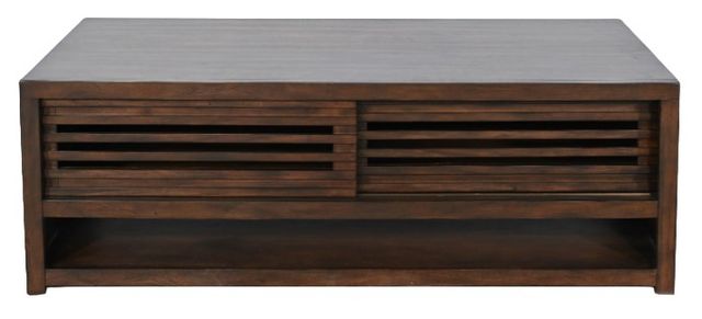Sunny Designs™ Coffee Bean Coffee Table with Sliding Door and Caster-1