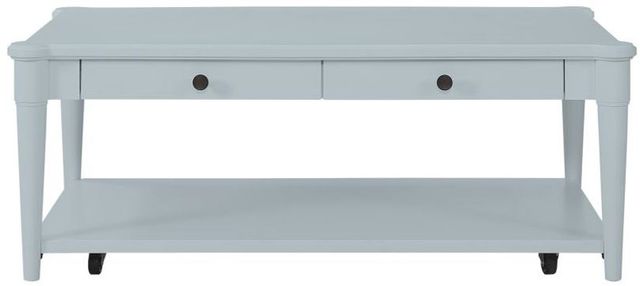 Bernards Citrus Heights Ocean Cocktail Table with Caster-1
