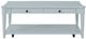 Bernards Citrus Heights Ocean Cocktail Table with Caster-1