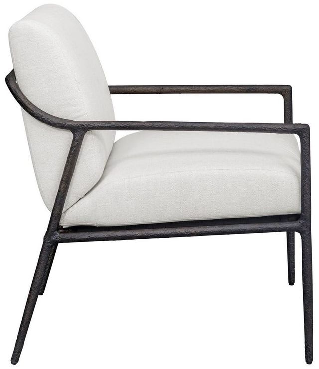 Uttermost® Thayer Oyster White Aluminum Indoor-Outdoor Upholstered Lounge Chair-4