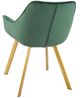 Mazin Furniture Ayami Gold/Green Dining Arm Chair -3