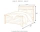 Signature Design by Ashley® Willowton Whitewash Queen Panel Bed-2