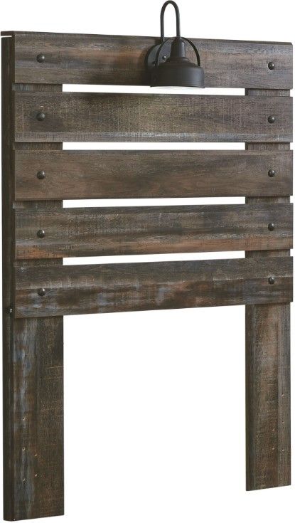 Signature Design by Ashley® Drystan 4-Piece Brown Rustic Twin Panel Headboard Bedroom Set-1