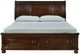 Millennium® by Ashley® Porter Rustic Brown California King Storage Sleigh Bed-2