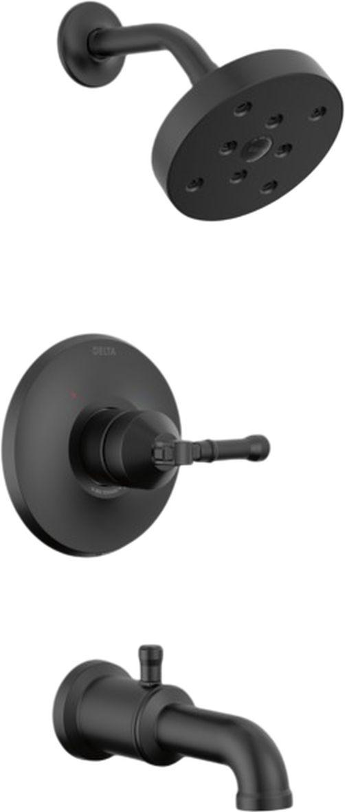 Delta Broderick® 14 Series Matte Black Tub Shower Trim-0