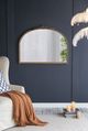 A & B Home Bingley Neutral Brown Hand Carved Rose Arch Mirror-5