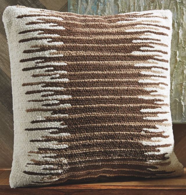 Signature Design by Ashley® Wycombe 4-Piece Cream/Brown Pillows-2