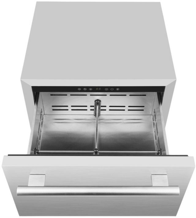 FORNO® Como 24 in. 4.9 Cu. Ft. Stainless Steel Indoor/Outdoor Drawer Refrigerator-1