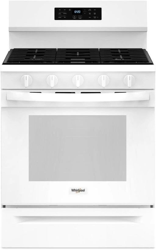 Whirlpool® 30" White Freestanding Gas Range-0