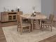 International Furniture Direct Natural Parota Brown Round Dining Table-4