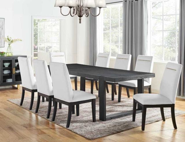 Steve Silver Co. Yves Rubbed Charcoal/White Dining Side Chair-1