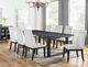 Steve Silver Co. Yves Rubbed Charcoal/White Dining Side Chair-1