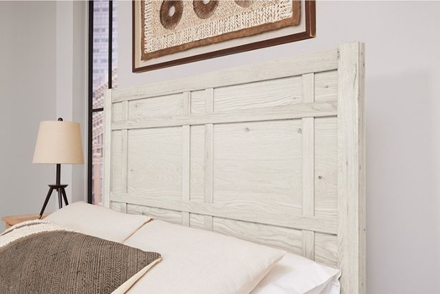 Artisan & Post by Vaughan-Bassett Weathered White Architectural Queen Panel Bed-2