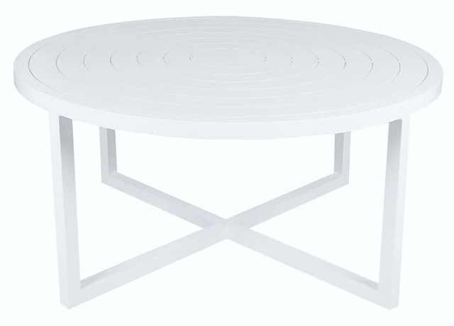 Lane Venture® Contempo White Round Cocktail Table-0