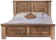 International Furniture Direct Montana Brown California King Panel Bed-1