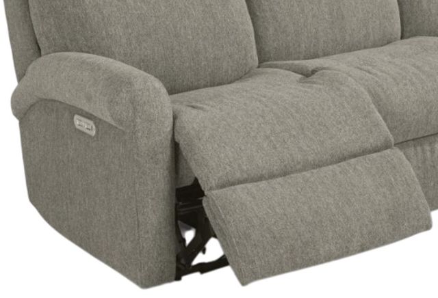 Flexsteel® Davis Dove Power Reclining Sofa with Power Headrests-1