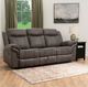 Powell® Galloway Stone Gray Manual Reclining Sofa-2