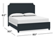 Bassett® Furniture Ventura Harbor Blue California King Panel Bed-1
