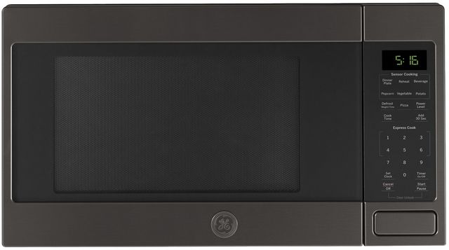 GE® 1.6 Cu. Ft. Fingerprint Resistant Black Stainless Steel Countertop Microwave-0