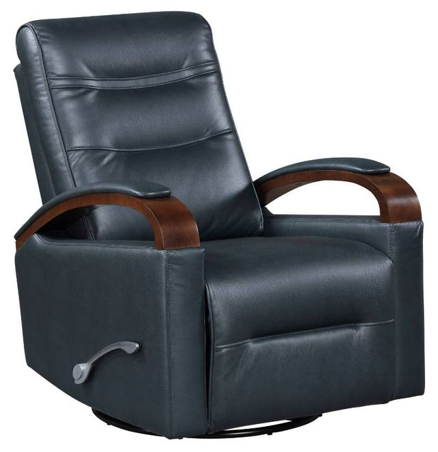 Homelegance® Margot Dark Blue Manual Swivel Glider Reclining Chair-0