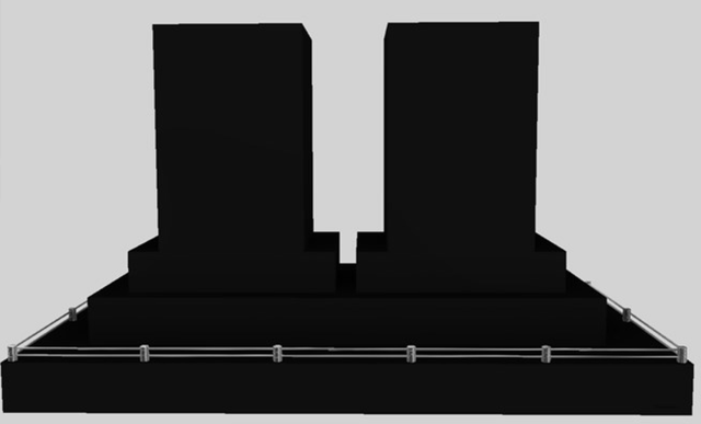 Vent-A-Hood® 60" Black Contemporary Island Range Hood-0