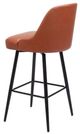 Zuo® Modern Keppel Black/Brown Swivel Barstool-3