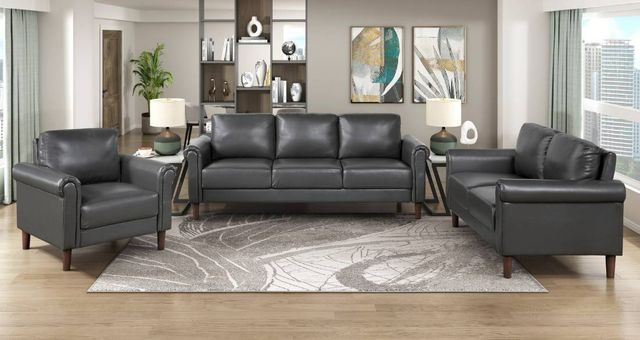 Homelegance® Hector Dark Gray Accent Chair-1